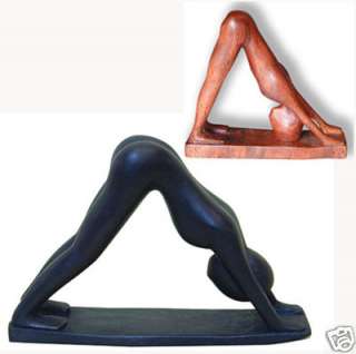 Yoga Sculpture   Downward Dog Asana Statuette Sculpture, Carvings 