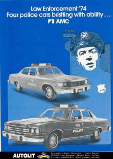 1974 AMC Matador Ambassador Police Car Brochure  
