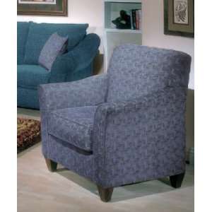  Sofa Chair with Flared Arms in Marine Patterned Fabric 
