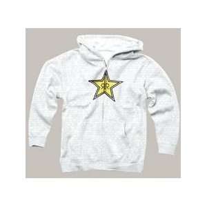  ROCKSTAR WRITING ON THE WALL ZIPUP HOODIE WHITE 