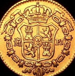 HISTORICAL $1 GOLD COIN 1776 SPANISH GOLD PIRATE TREASURE 1/2 ESCUDO 