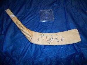 Michal Handzus signed game used blade w/COA Blues Kings  