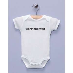  Worth the Wait White Infant Bodysuit / One piece Baby