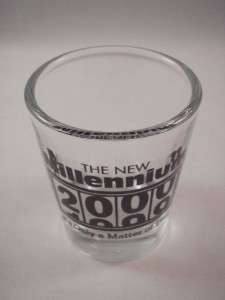 1oz Shot Glass The New Millennium 1999 2000 Liquor Year Y2K  