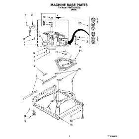  Whirlpool Part Number  388492 For Model #  7MWT95500SQ2 