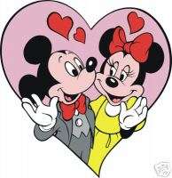 Mickey & Minnie Mouse Love #20 8x10 Iron on Transfer  
