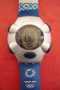 ATHENS 2004 OLYMPICS SWATCH VOLUNTEERS WATCH WITH BOX  