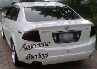 2004   2008 Acura TL Smoked Taillight Overlay Film Tint  