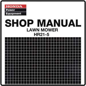 Honda HR21 5 21 5 Lawn Mower Service Repair Manual 6196000  