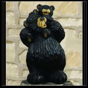    Bear Dad & Baby Collectible Sculpture Figure 9H