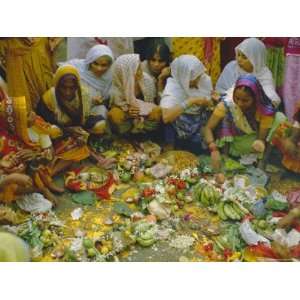  Women at the Lakshmi Puja Festival Celebrating Lakshmi 
