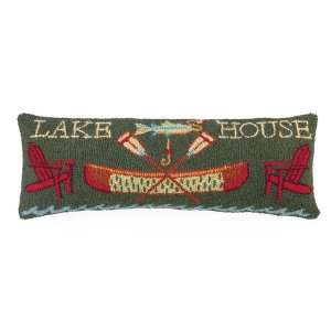  Lake House Hook Pillow 9X26