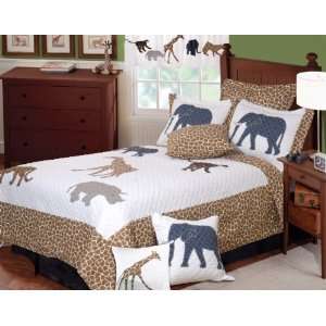  Greenland Home Fashions Jungle Story Twin 2 Piece Quilt 
