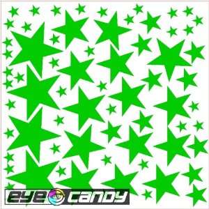  34 Kelly Green Stars Wall Stickers Decals Words Quotes 