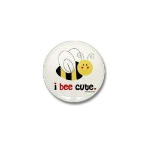  I Bee Cute Kids Mini Button by  Patio, Lawn 