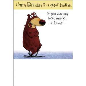   Birthday Greeting Card for Brother   Bear