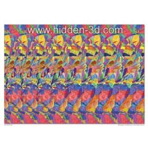  Surreal Diving 18x13 Stereogram Poster 