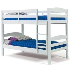  Woodcrest Hammond Bright White Twin over Twin Bunk Bed 