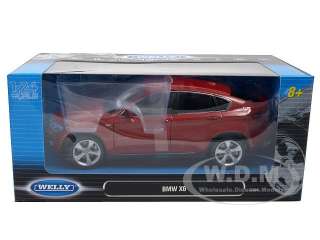   diecast model of 2011 2012 BMW X6 Red die cast car model by Welly