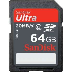   SDXC 64 GB Secure Digital High Capacity (SDHC)   1 Card by SanDisk
