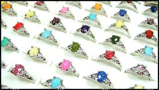 wholesale jewelry lots 50pcs Multicolored Acrylic Silver P Fashion 