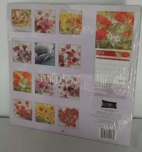 2012 Full Size Wall Calendar PAINTED FLORALS Flowers **NEW **Free 