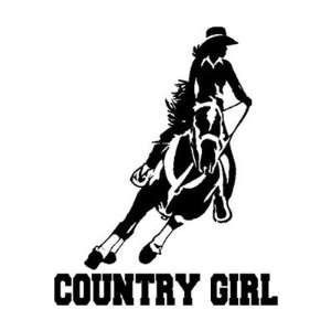  COUNTRY GIRL Riding Horse VINYL STICKER/DECAL Everything 
