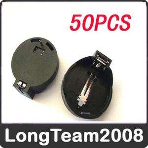 New 50pcs CR2025 CR2032 Battery Button Cell Holder Socket s849  