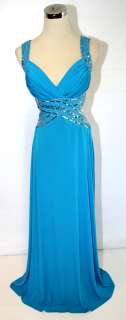 NWT HAILEY LOGAN $170 Turquoise Prom Evening Gown 11  
