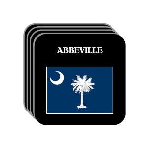 US State Flag   ABBEVILLE, South Carolina (SC) Set of 4 Mini Mousepad 