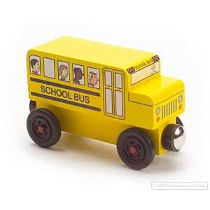  Wooden Toy Bus Mr. Rogers Collectible 
