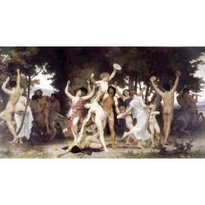   Adolphe Bouguereau   24 x 14 inches   Youth of Bacchus