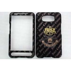  HTC HD2 ANDROID J STYLE BLACK CASE/COVER WITH METALLIC 3D 