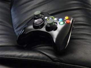 Xbox 360 Wireless Controller Shell Case Gloss Black Led  