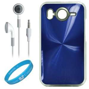 Blue Metallic Cosmo Back Protector Cover Case for HTC Inspire 4G AT&T 