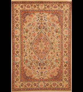 Large Area Rugs Hand Knotted Persian Wool Tabriz 7 x 10  