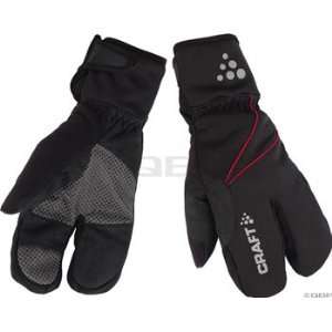 Craft Thermal Split Finger Glove XL Black/Red Sports 