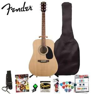 Fender Squier SA100 Acoustic Pack Upgrade with Squier Strings, Ultra 