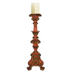  Witherspoon Candleholder in Red Finish