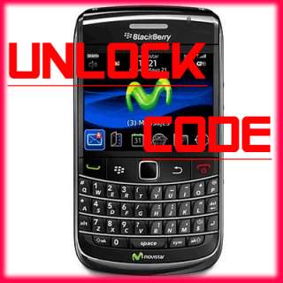 Unlock Code For Movistar Mexico Blackberry 8520 9000  