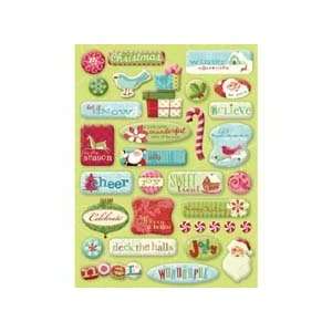  K&Company Brenda Walton Clearly Yours Stickers, Peppermint 
