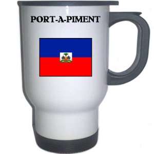 Haiti   PORT A PIMENT White Stainless Steel Mug