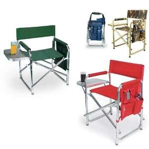  Sports Chair Folding Chair with Fold Out Side Table 