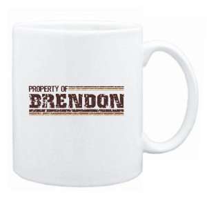  New  Property Of Brendon Retro  Mug Name