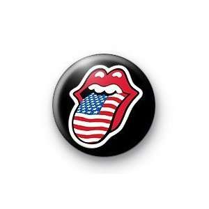  THE ROLLING STONES American Flag Logo 1.25 Magnet ~ USA 