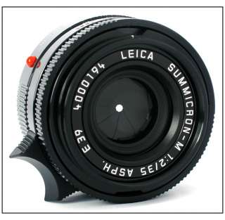 Leica Summicron M 35mm f/2 ASPH Millennium black paint  