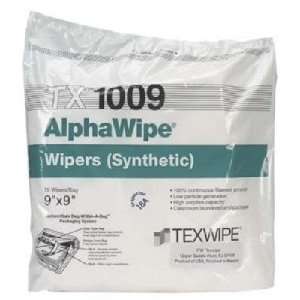 Texwipe Wipers 9 X 9 Polyester AlphaWipe Bag of 150  