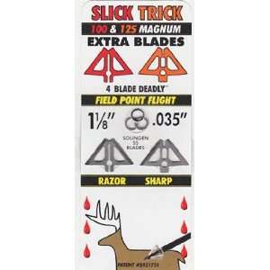 Slick Trick Broadhead Blades Magnum 100/125 grain Color  Repl. Blades 