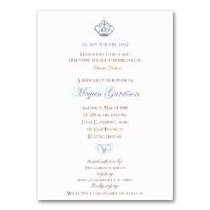   Queen for a Day Invitation Baby Shower Invitation 
