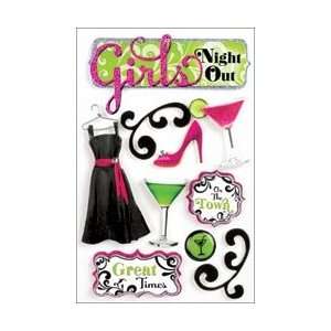  Girls Night Out 3 D Stickers Arts, Crafts & Sewing